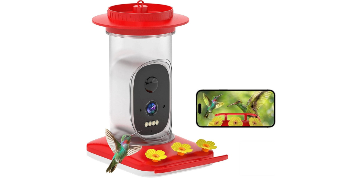 Smart feeder night vision mode activated