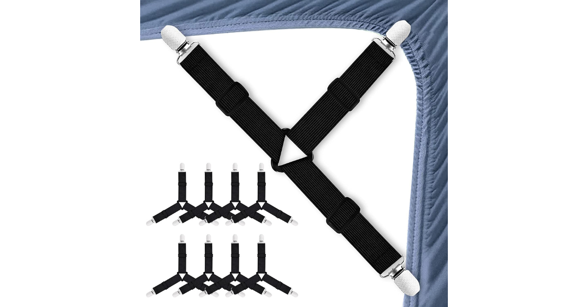 elastic bed sheet straps for mattress
