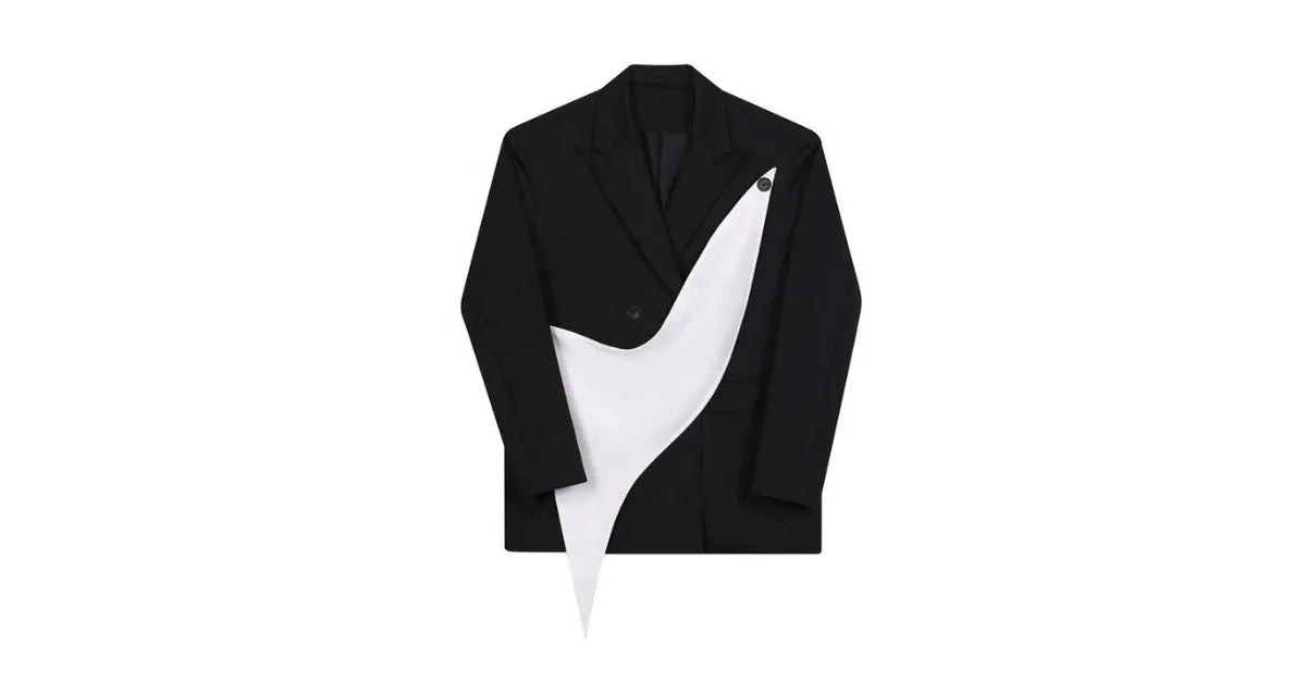 OUDINA Oversized Black Blazer – Chic & Comfortable Women's Jacket - vitaliqa