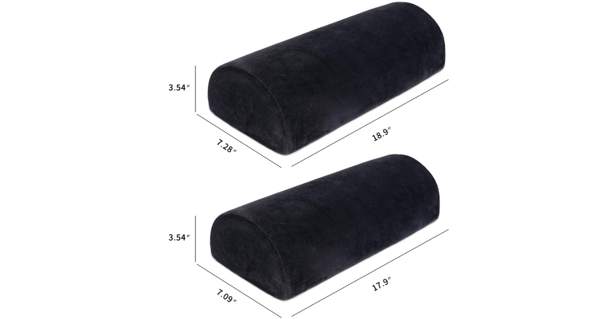 memory foam foot pillow under desk