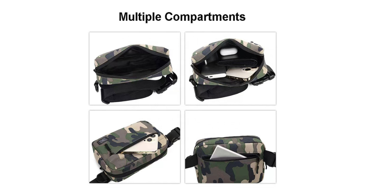 mini tactical bag with zipper storage