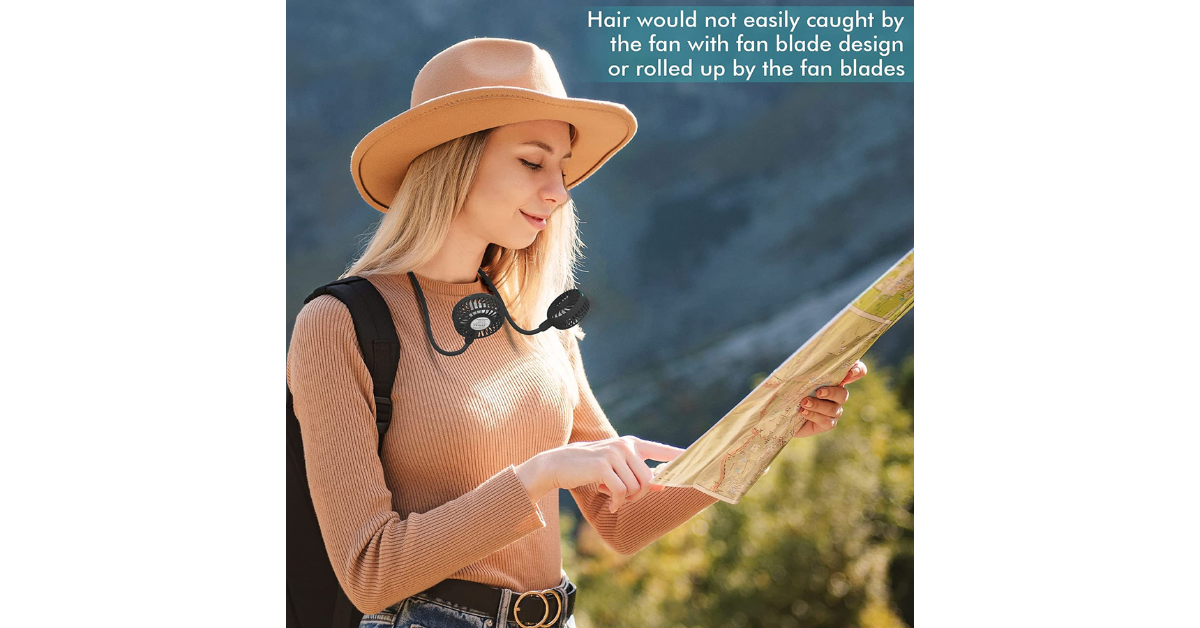 neck fan rechargeable 2600mah battery