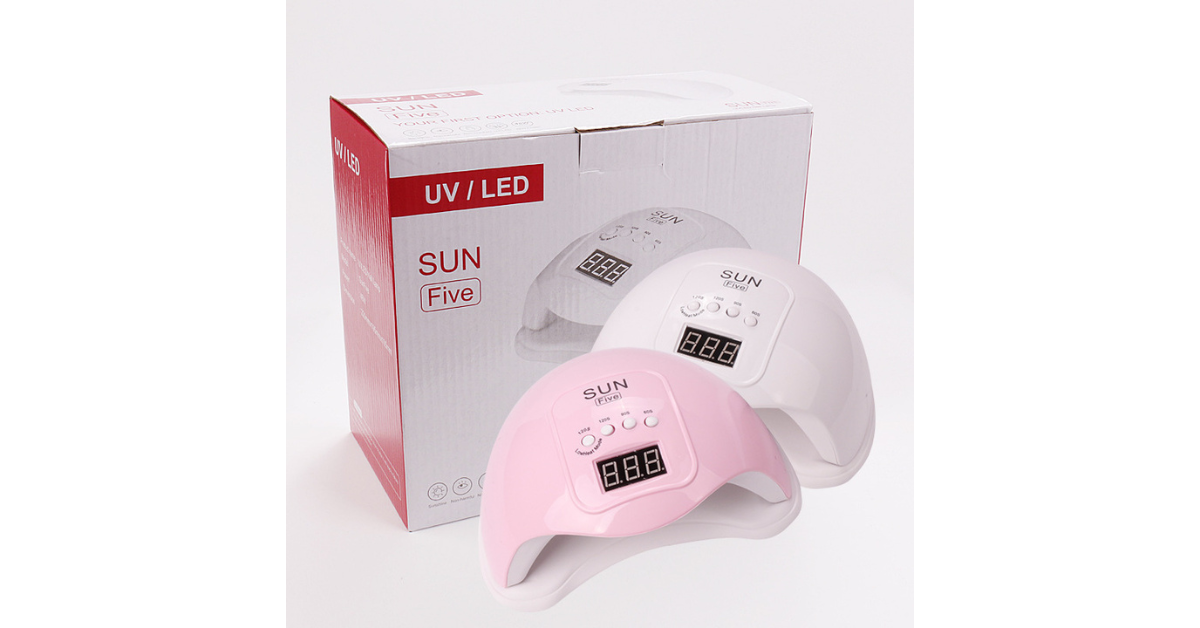 Gel nails under 48W UV LED lamp