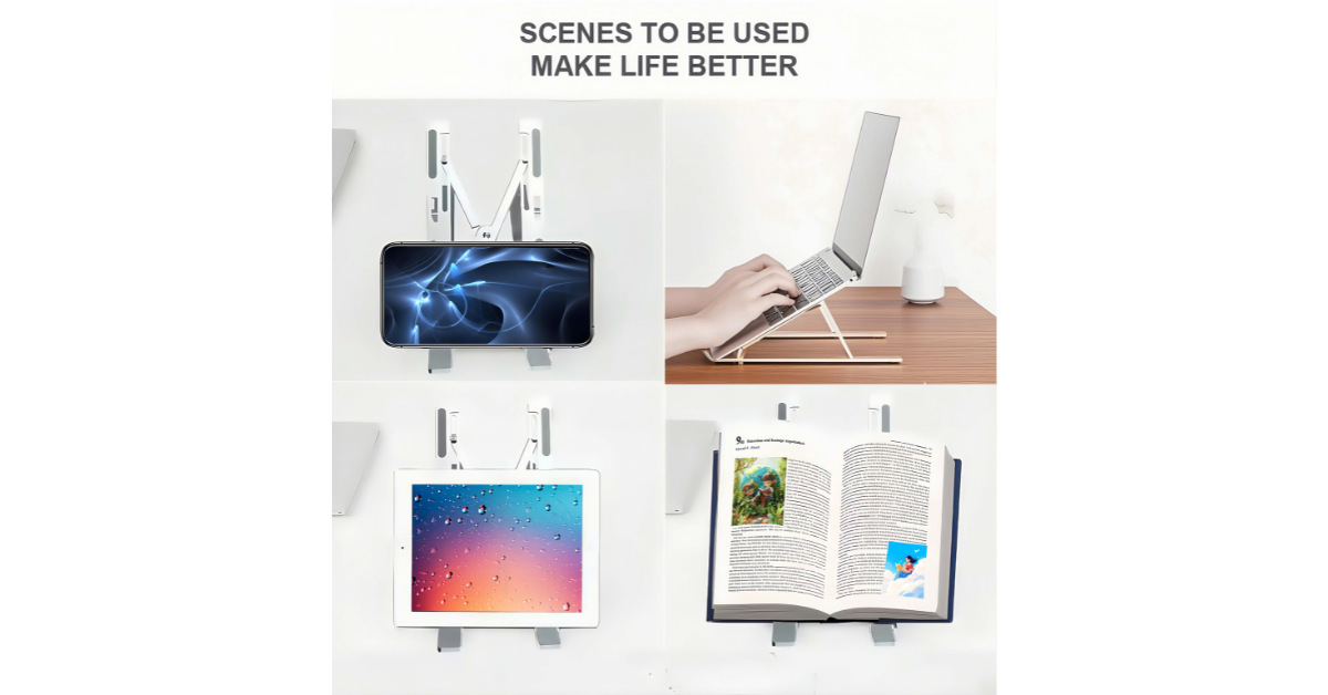 portable notebook stand for home office
