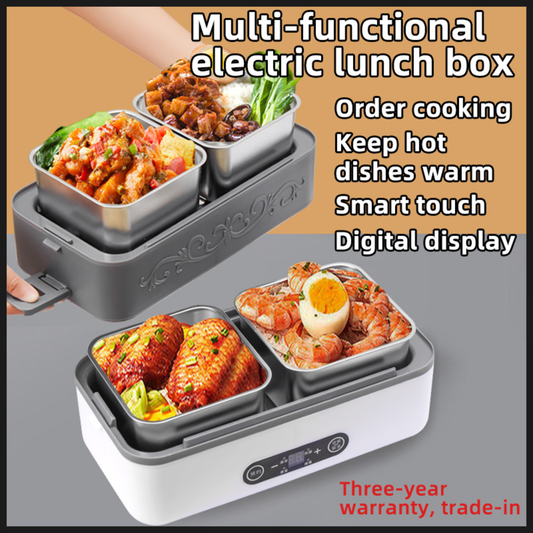 Portable electric lunch box with food warmer