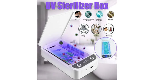 Portable UV Phone Sanitizer Box – UVC Sterilizer for Phones, Beauty Tools & Keys with Aroma Function - vitaliqa