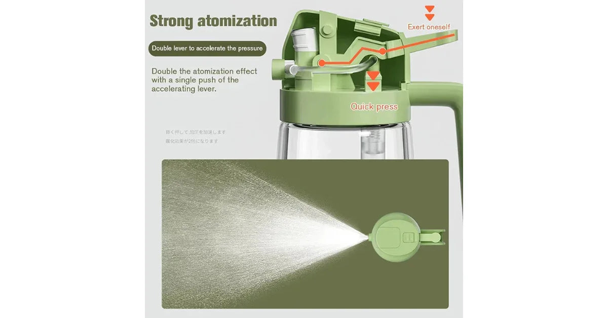 2-in-1 Olive Oil Dispenser Bottle & Glass Oil Sprayer 470ml/600ml – Premium Leak-Proof Kitchen Tool - vitaliqa