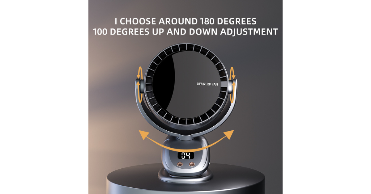 mini desk fan compact design
