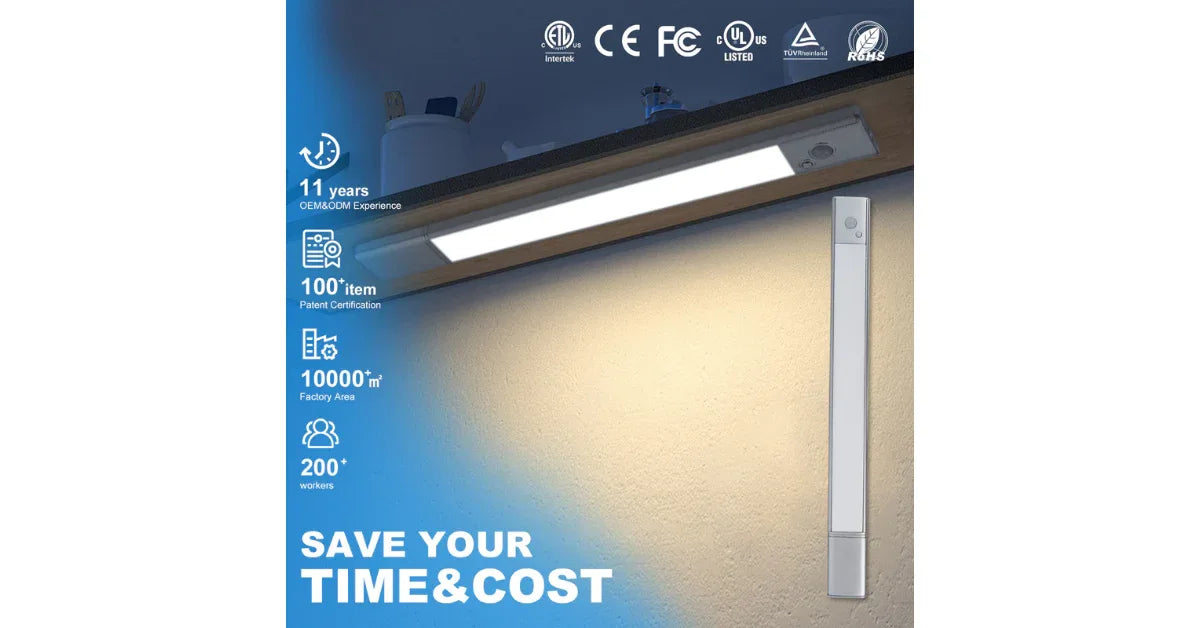 LED Motion Sensor Night Light – Remote Control, RGB & Rechargeable Cabinet Lighting - vitaliqa