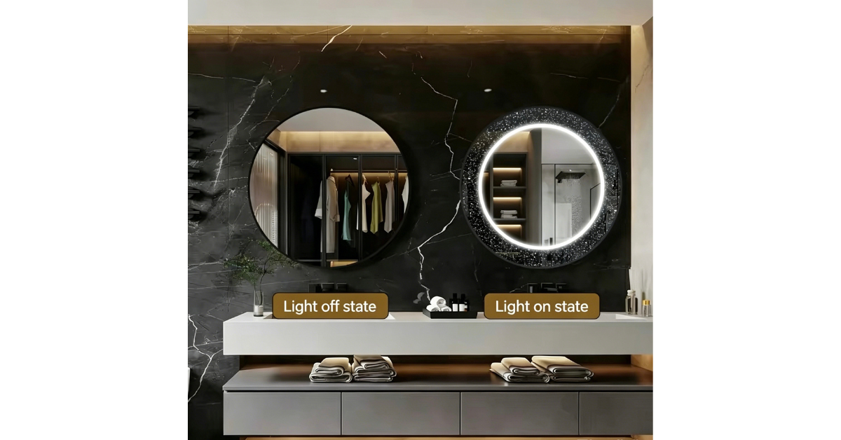 rechargeable travel makeup mirror compact design