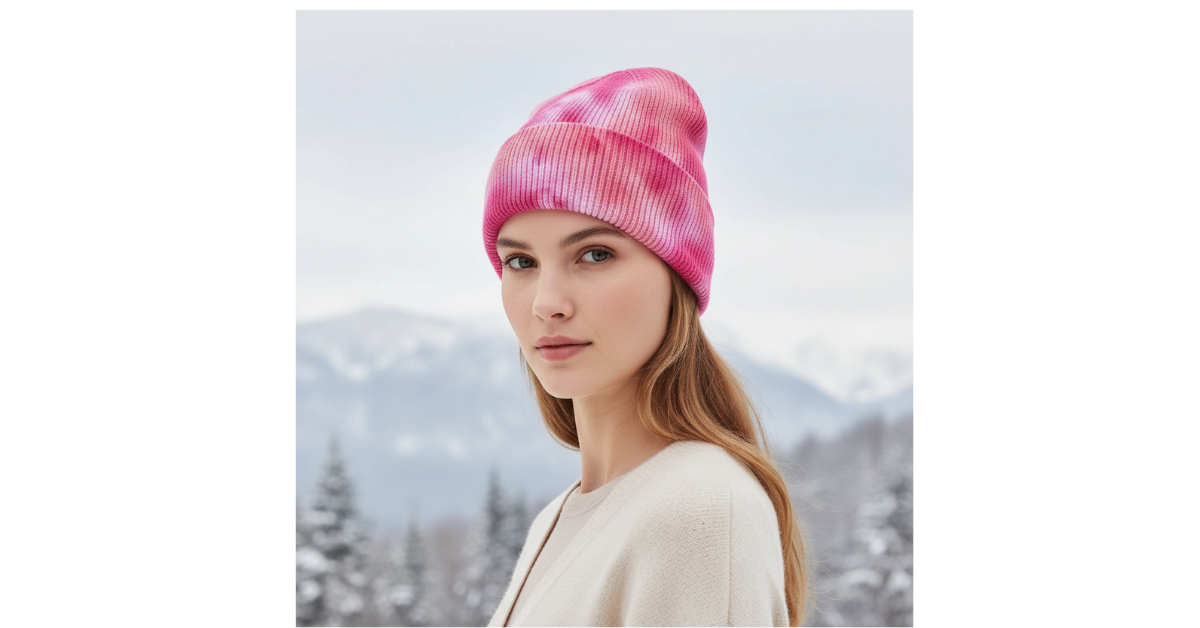 LED light beanie illuminating evening path