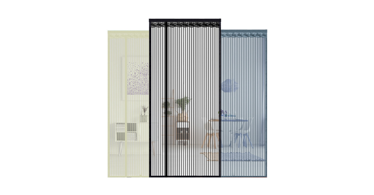 retractable screen door with polyester mesh