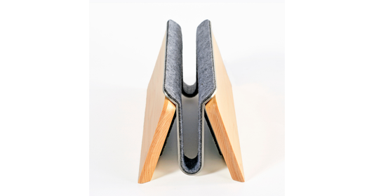portable laptop riser wooden foldable