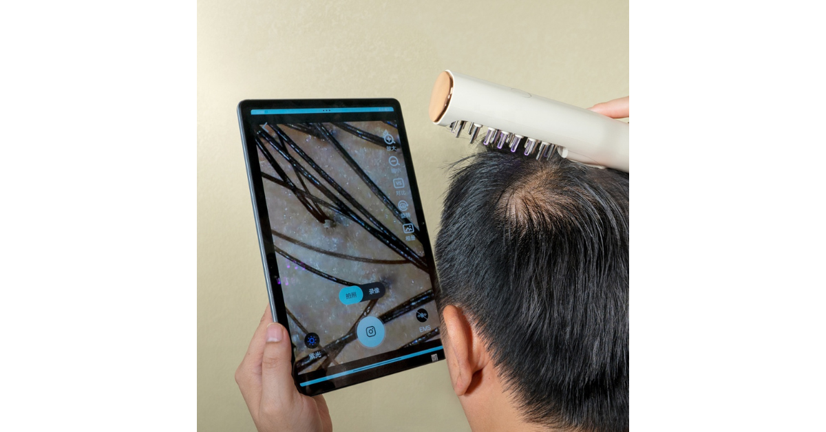 hair massager improving circulation