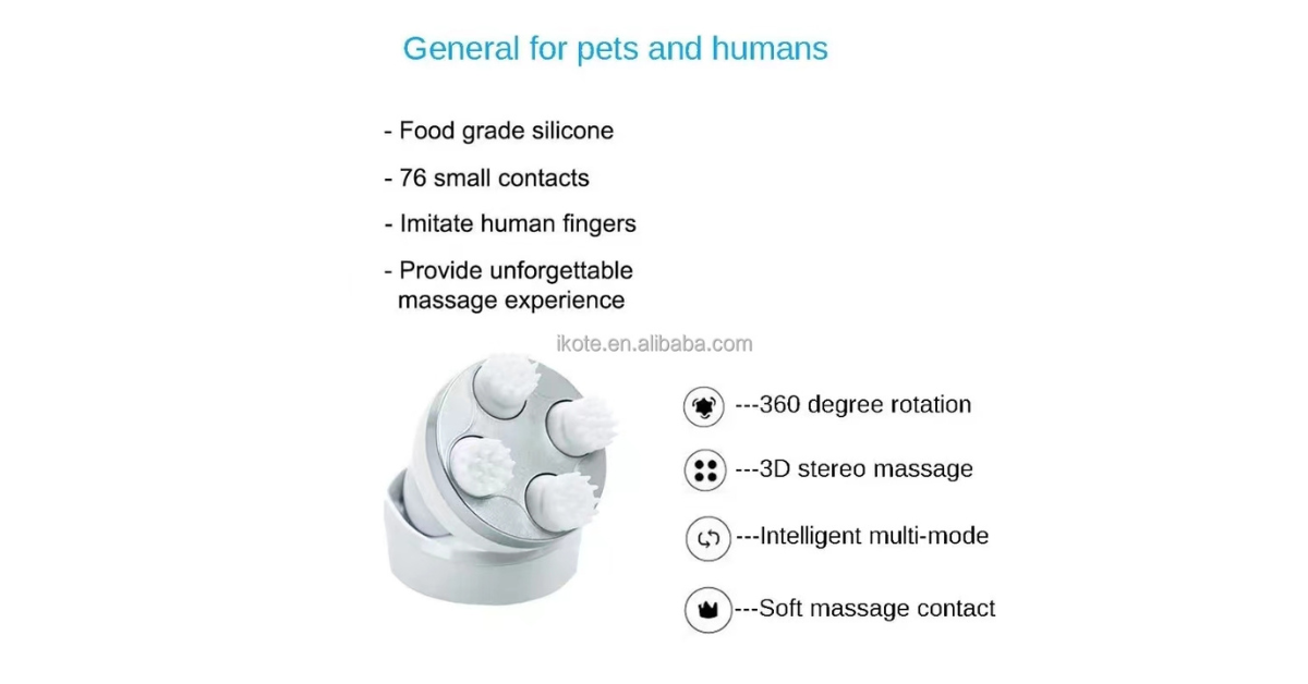 wireless head massager for stress relief