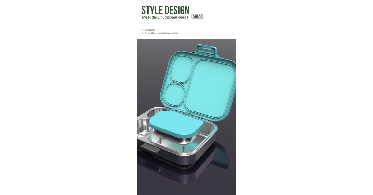 foldable container lunch box collapsed
