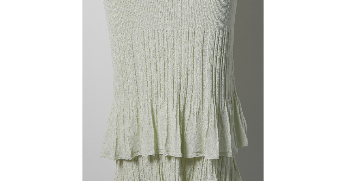 Side view of wide-leg flare pants for women