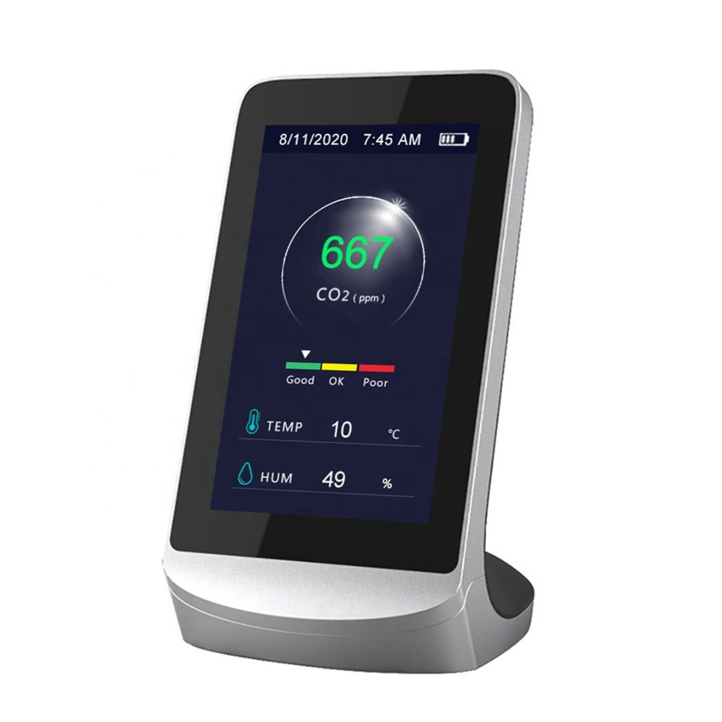 Smart Air Quality Monitor with Tuya WiFi and NDIR CO2 sensor