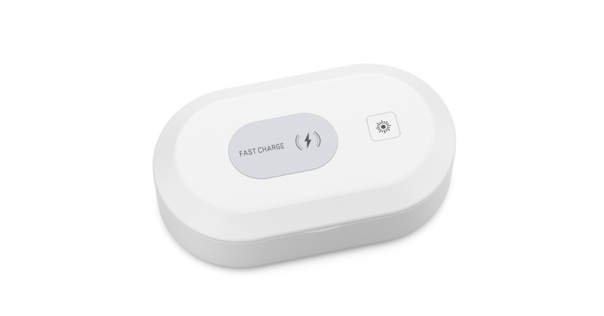 Smart phone sanitizer machine with LED display