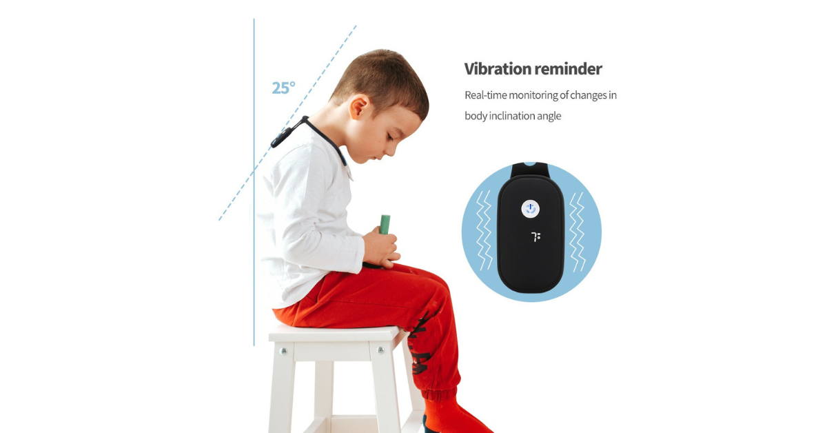 smart posture corrector worn under clothes