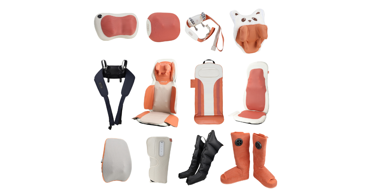 Heated shoulder and neck massager