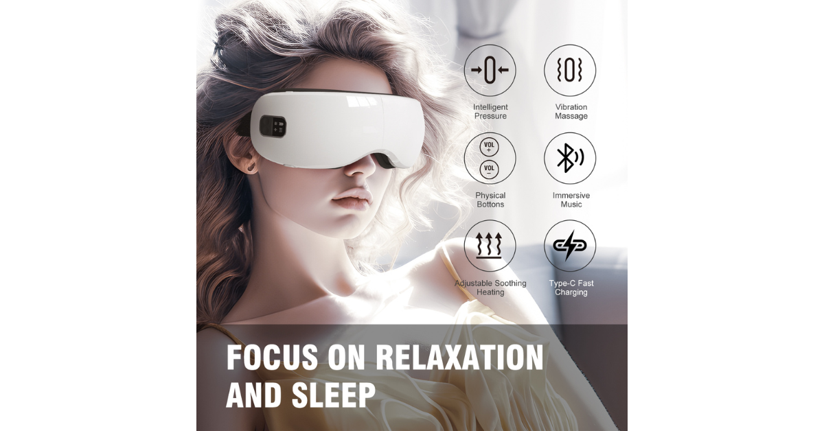 Smart eye therapy device for tired eyes