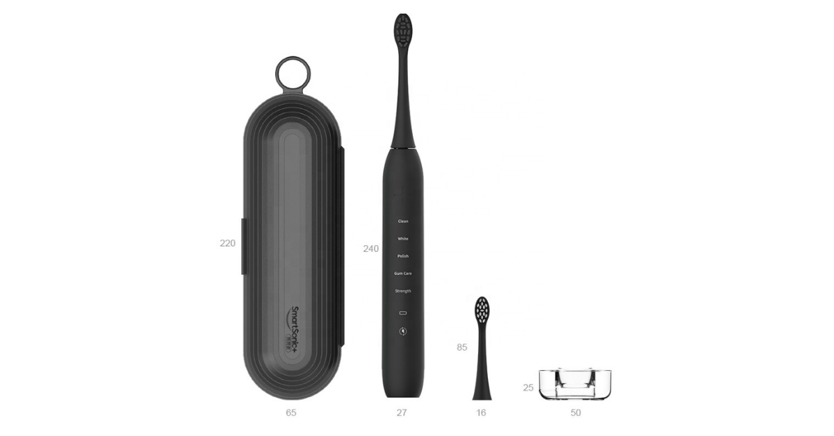 Toothbrush in travel case
