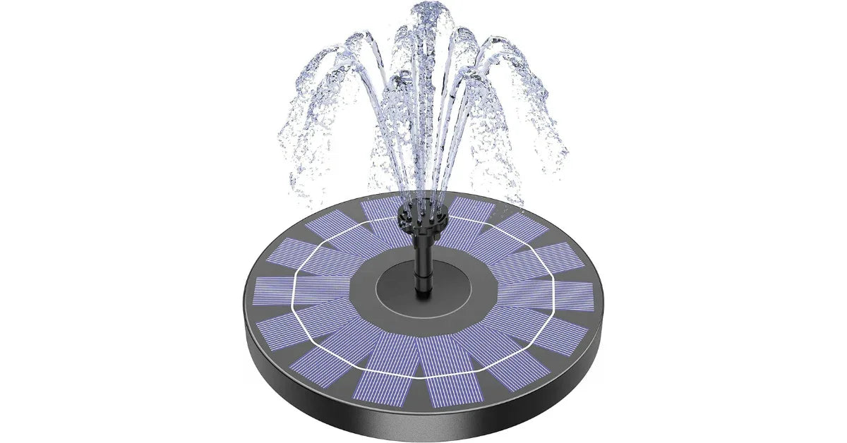 Solar Fountain Pump for Bird Bath & Pond – 3.5W Outdoor Floating Water Feature - vitaliqa