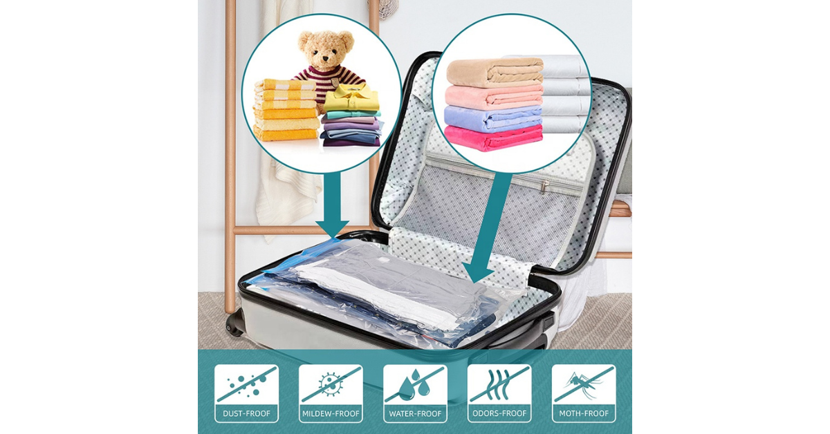 compression storage bags for travel packing suitcase