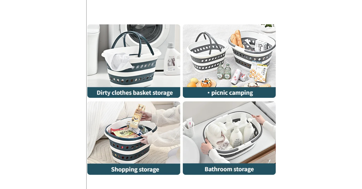 plastic laundry basket for dirty clothes