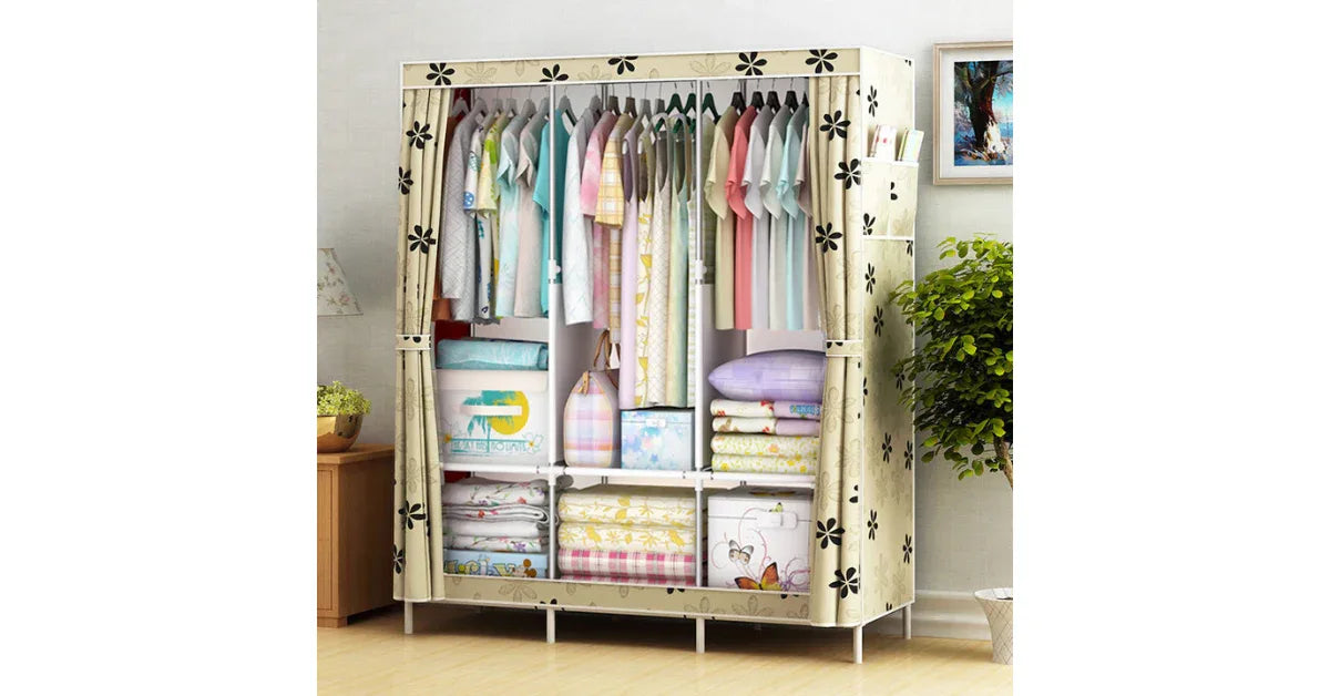 Foldable Clothes Storage Rack – Over-the-Door Shoe Organizer & Hanging Closet Organizer - vitaliqa