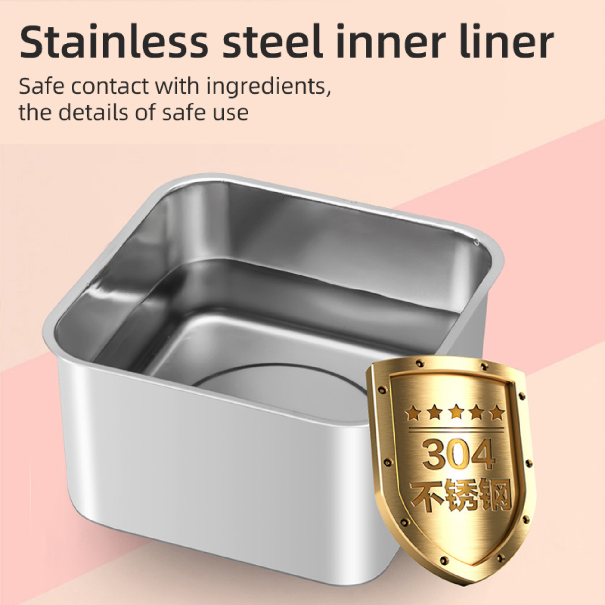 Stainless steel heated lunch container