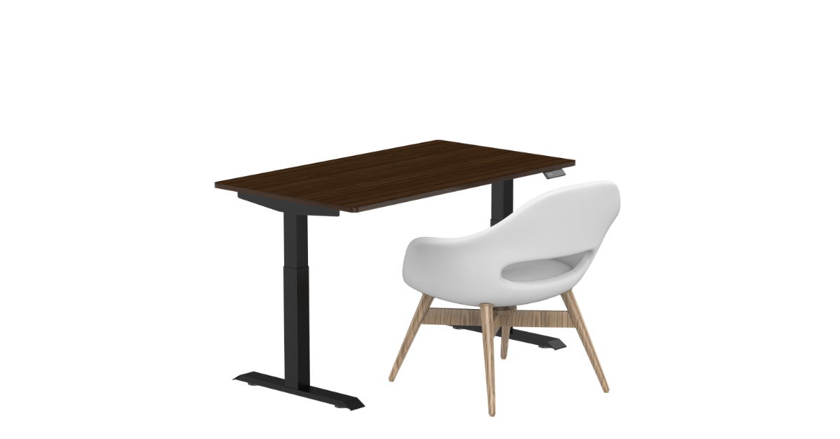 dual motor standing desk frame setup