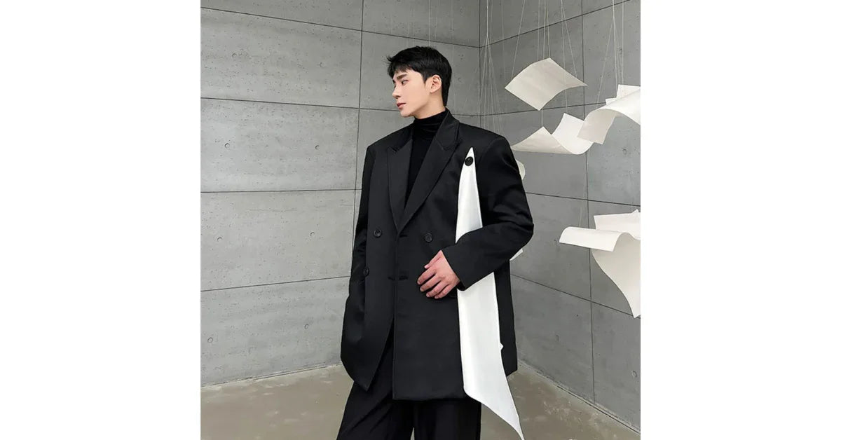 OUDINA Oversized Black Blazer – Chic & Comfortable Women's Jacket - vitaliqa