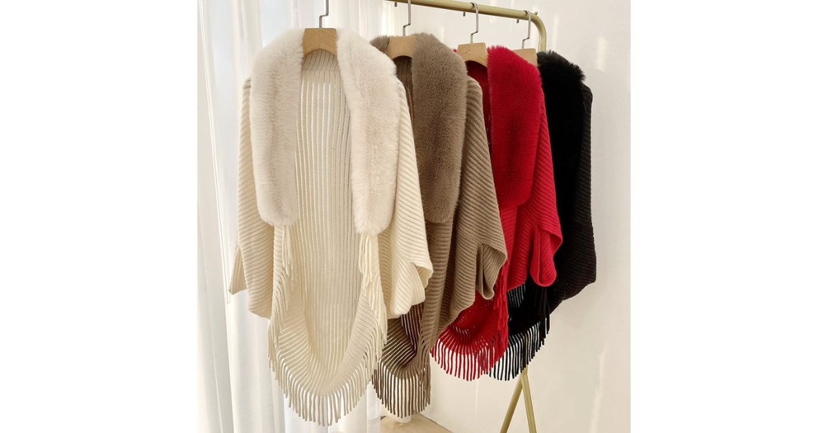 elegant winter shawl women