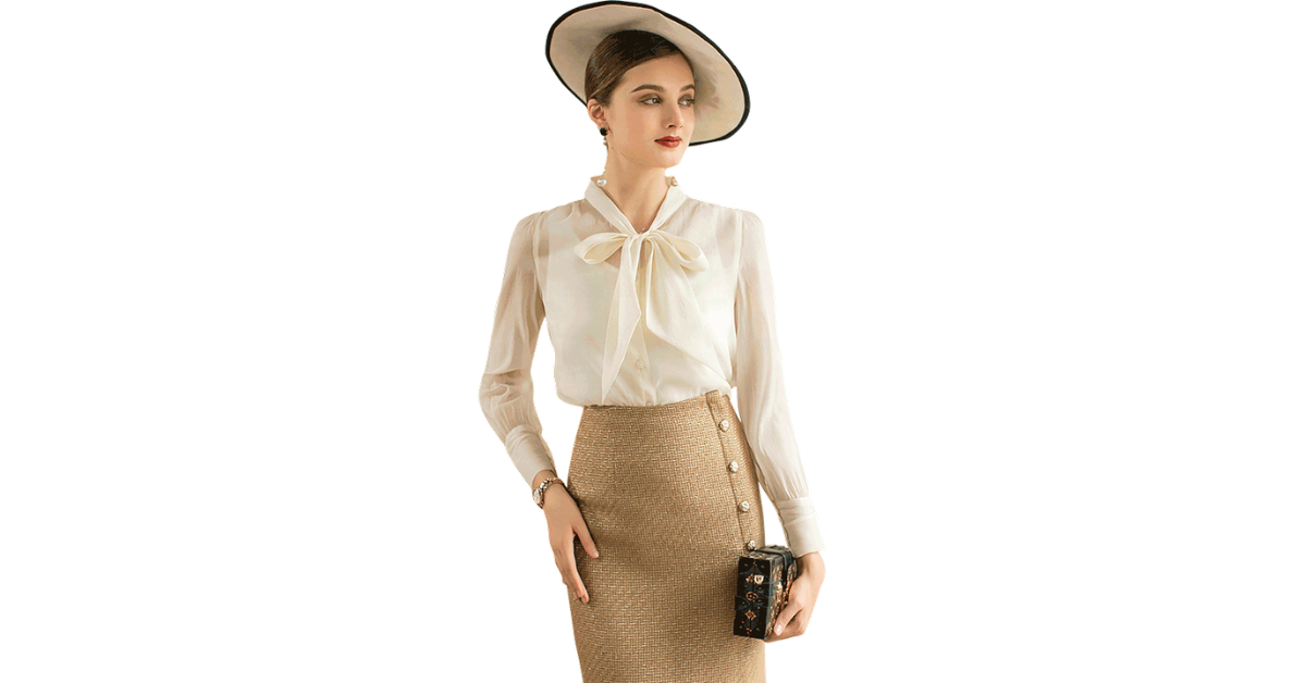 office lady korean blouse outfit
