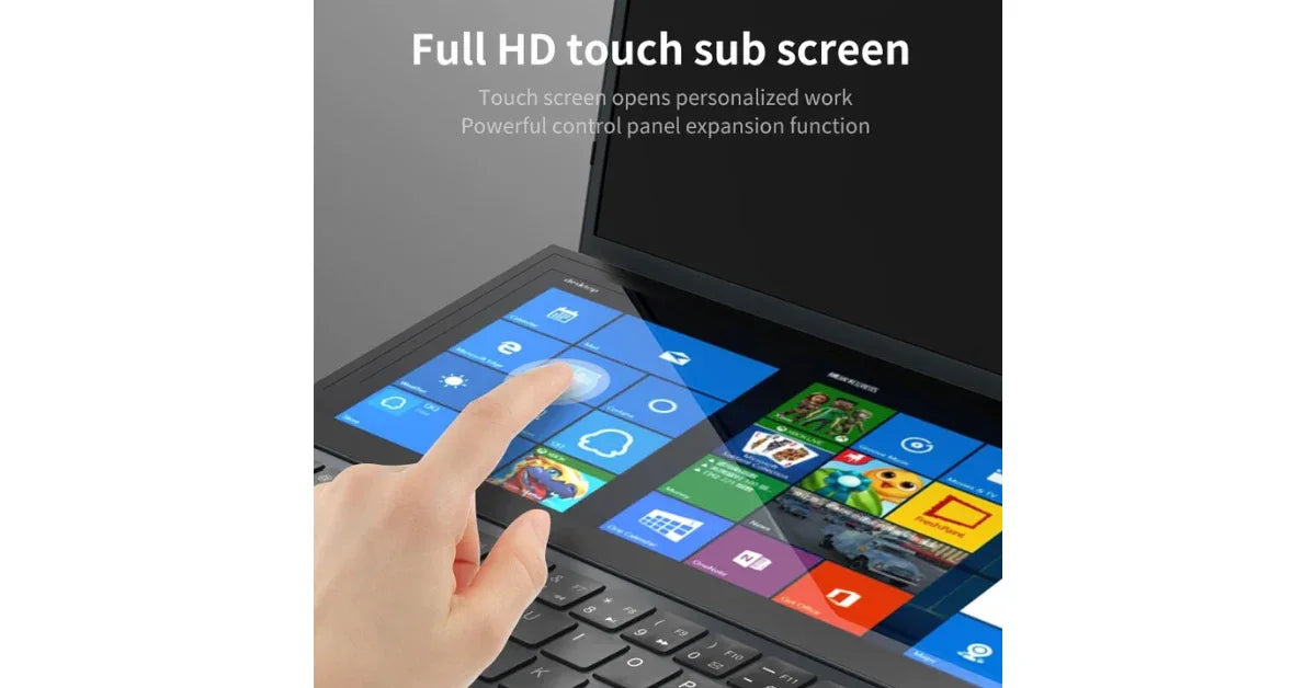 Premium Dual Screen Core i9 Refurbished Laptop – 16.1″ + 14.1″ Touchscreen, 16GB RAM, - vitaliqa