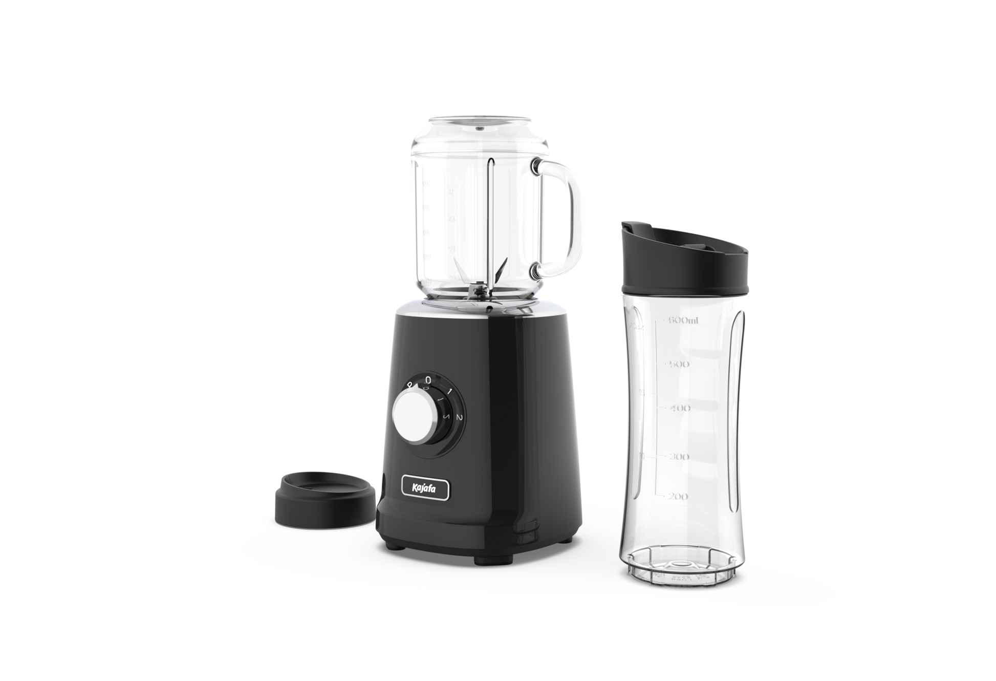 Portable blender making fruit smoothie