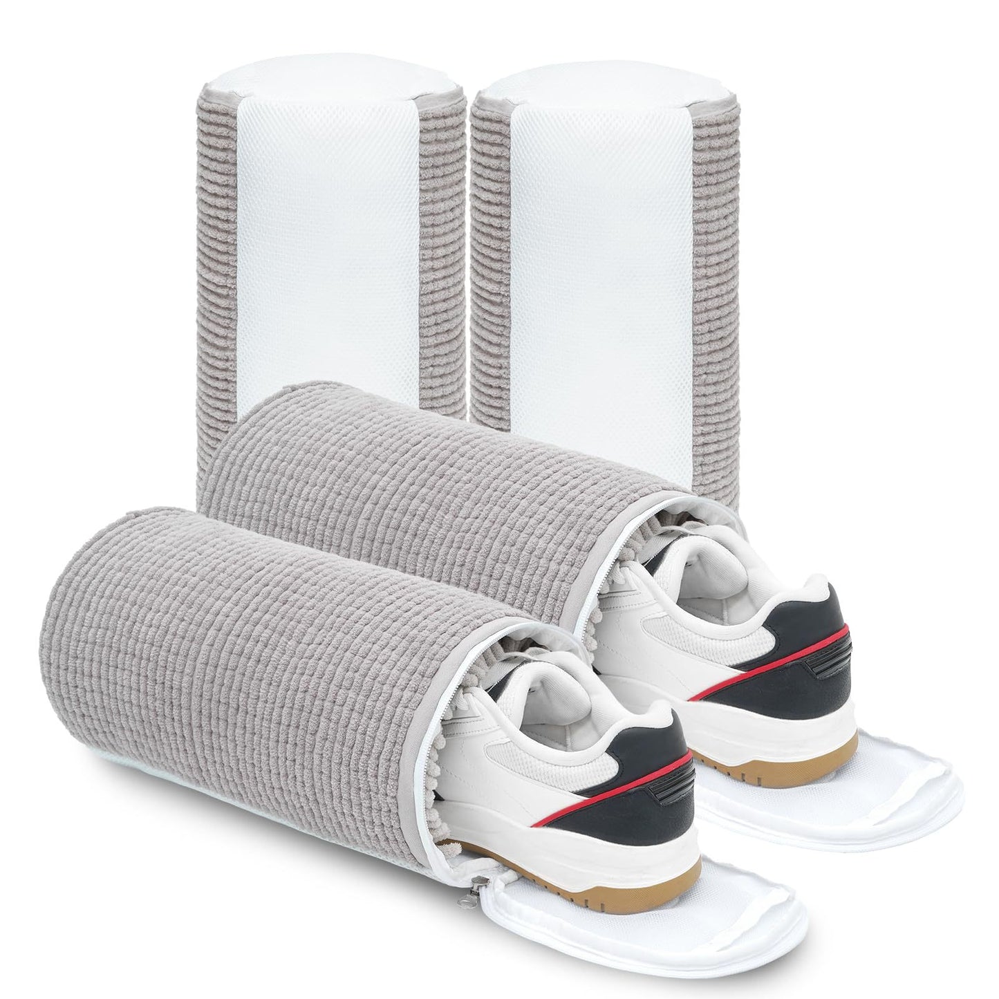 travel shoe bag with zipper