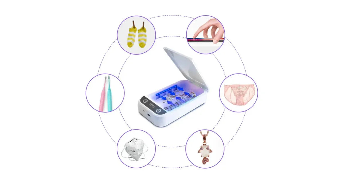 Portable UV Phone Sanitizer Box – UVC Sterilizer for Phones, Beauty Tools & Keys with Aroma Function - vitaliqa
