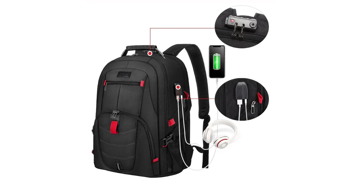 LOVEVOOK Anti-Theft USB Travel Backpack – Secure & Smart Travel Gear - vitaliqa
