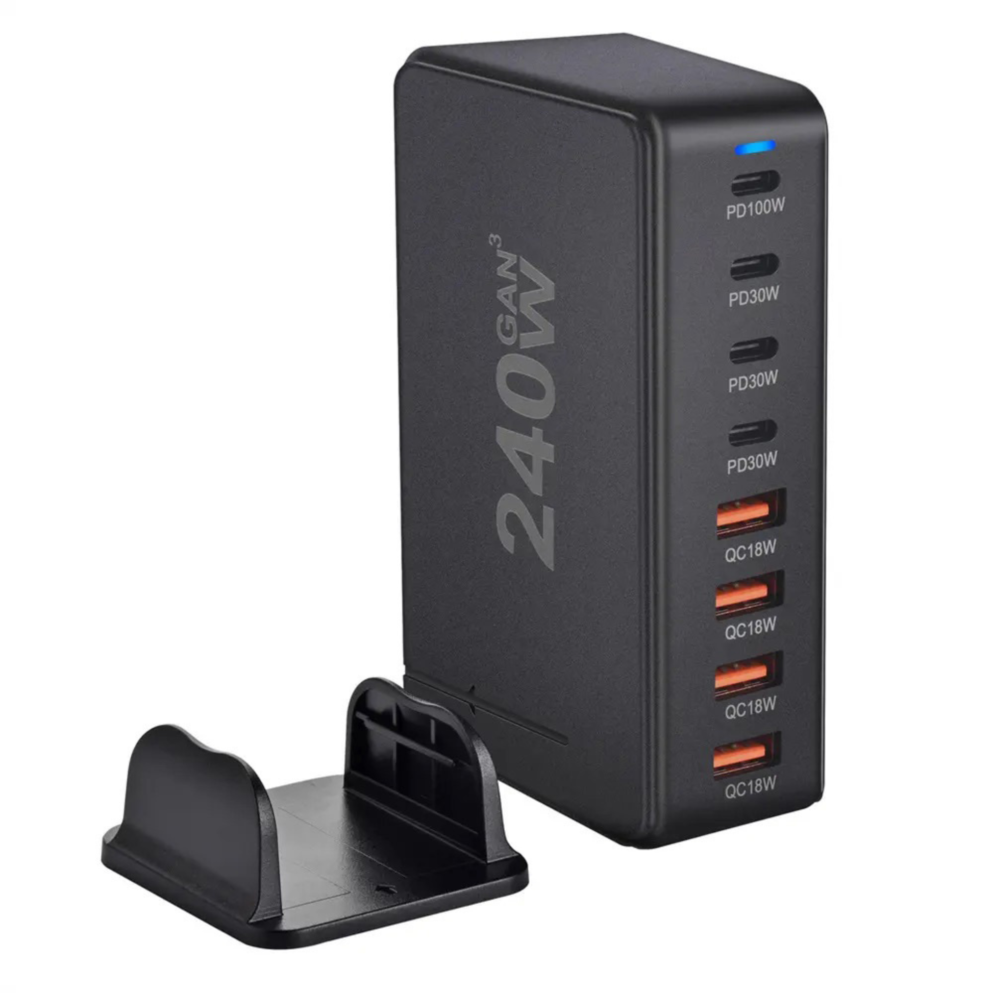 GaN USB Charger featuring advanced Gallium Nitride technology for efficient energy delivery and reduced heat generation.