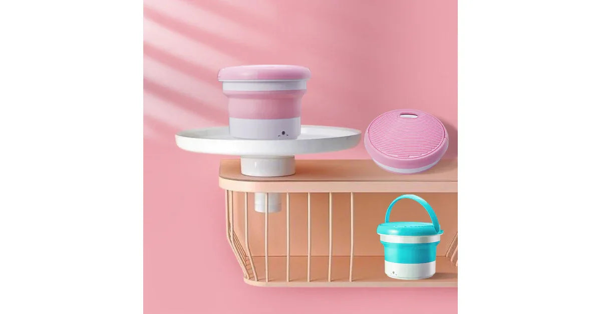 Portable Ultrasonic Washing Machine for Travel & Apartments – Foldable, Lightweight, USB Powered - vitaliqa