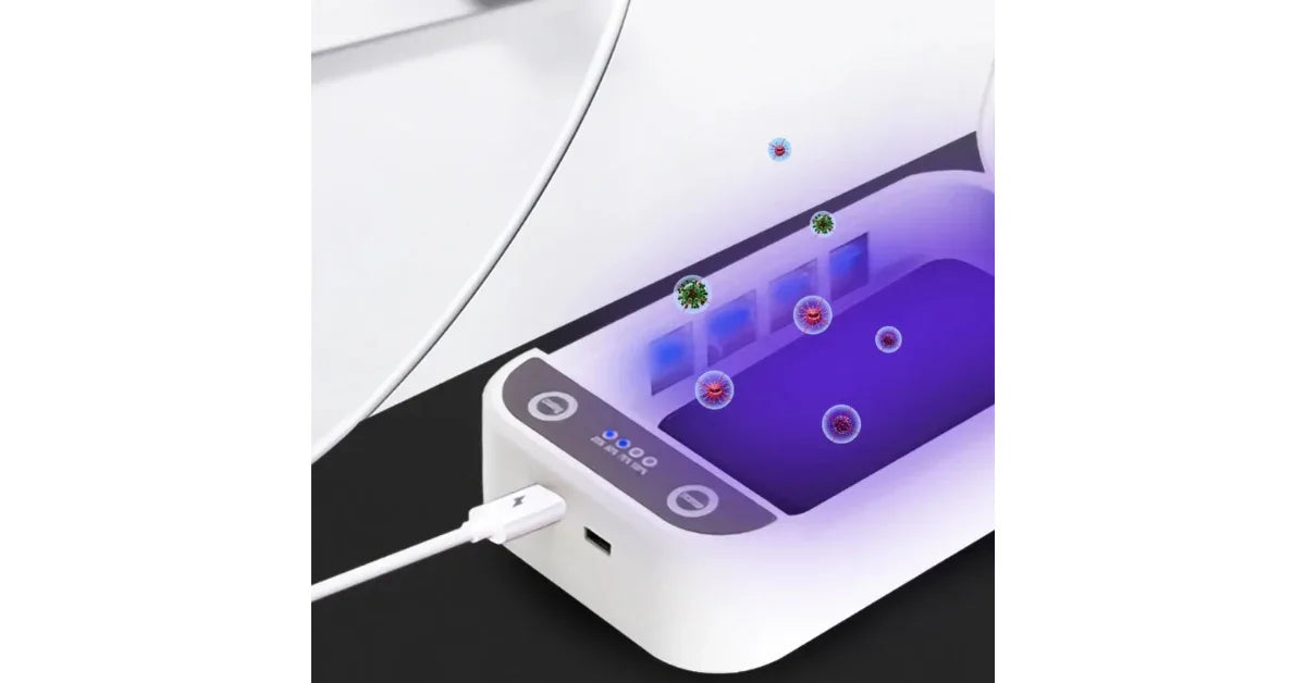 Portable UV Phone Sanitizer Box – UVC Sterilizer for Phones, Beauty Tools & Keys with Aroma Function - vitaliqa
