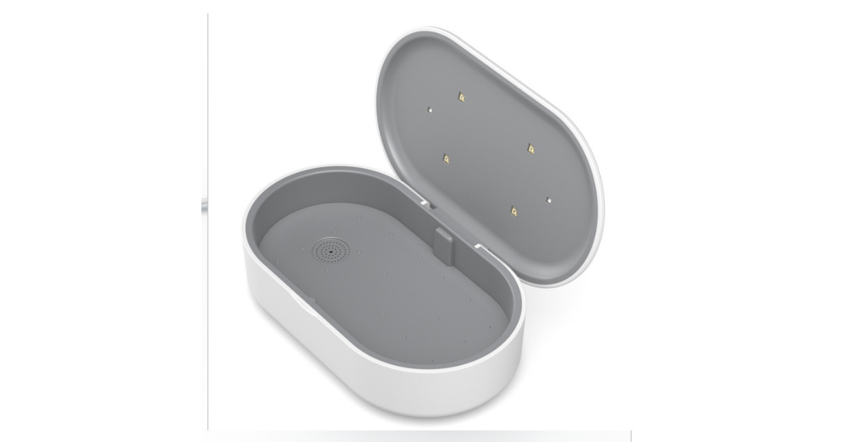 UV phone sanitizer box with wireless charging