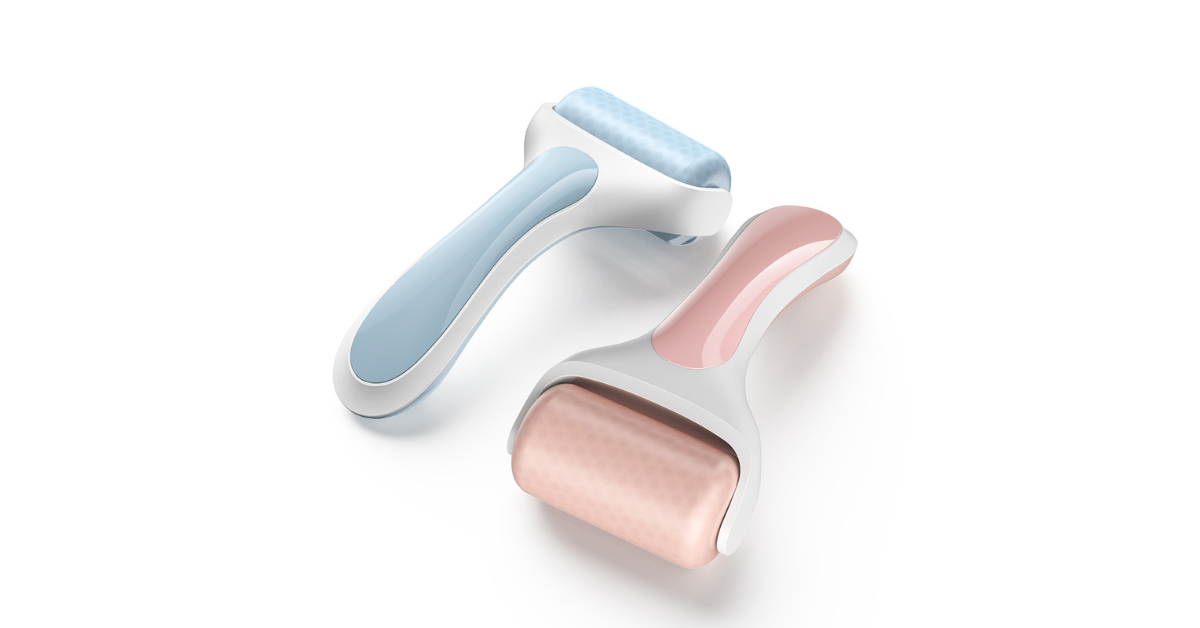 under eye cooling face roller massage