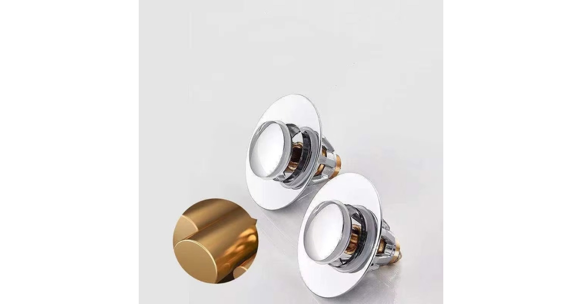 bathroom sink drain stopper hair catcher chrome design