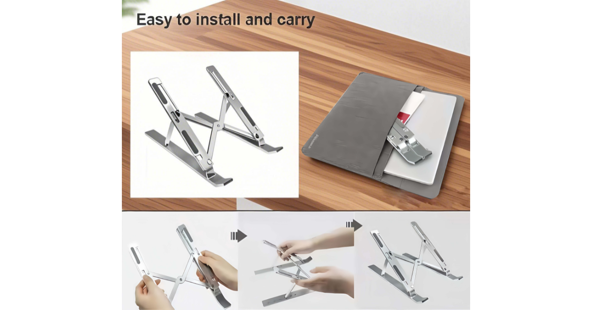 foldable laptop aluminum stand