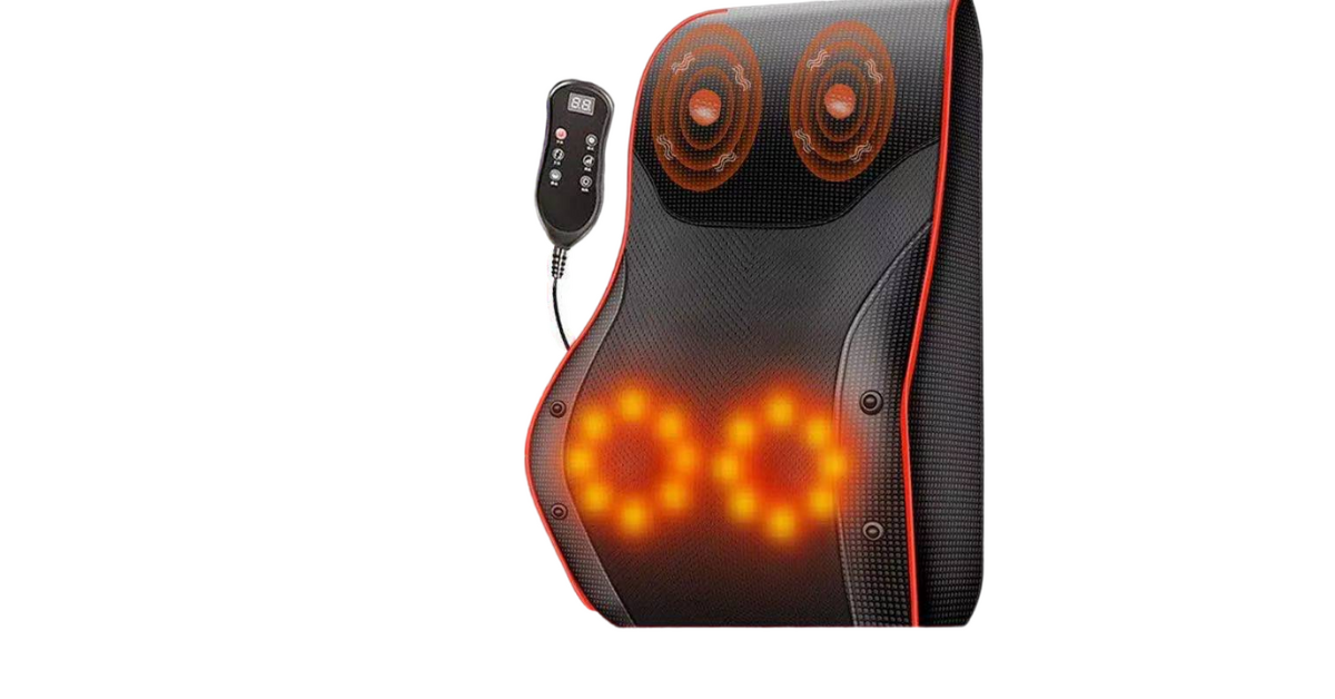 vibrating back support pillow for neck pain