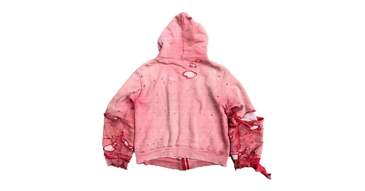 black distressed hoodie streetwear